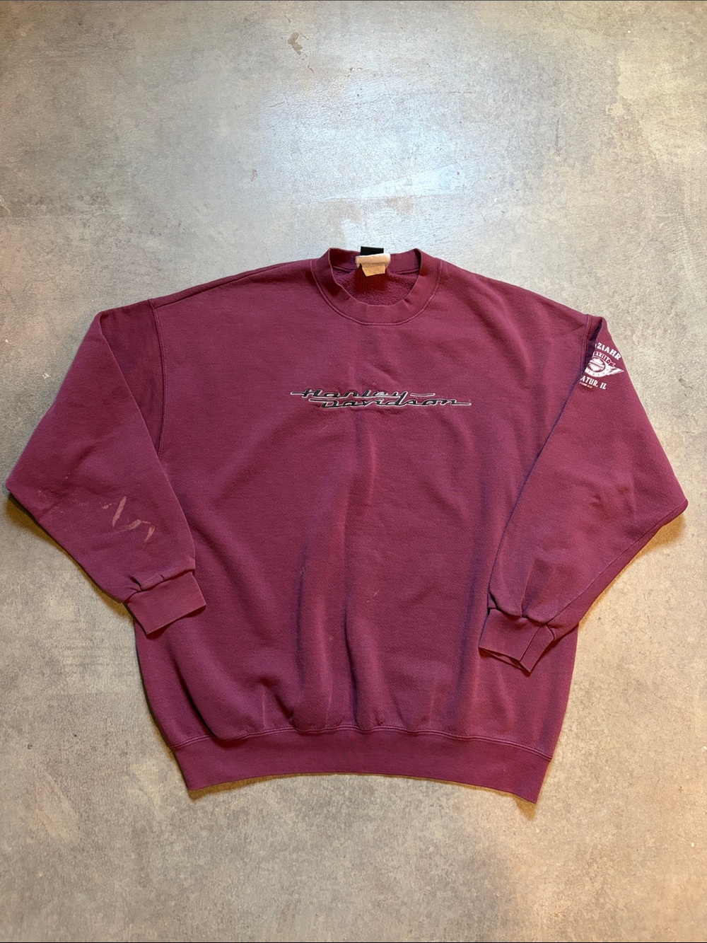 Harley-Davidson Men’s Sweatshirt 1999 Coziahr Decatur, Illinois
